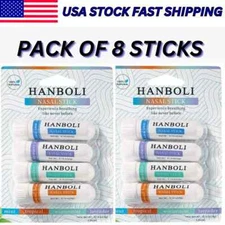 Nasal Stick 8 Pack | Enhance Breathing + Boost Focus | Breathe Vapor HANBOLI USA