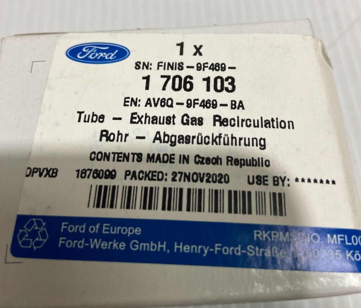 Genuine Ford 1.5 SOHC Di Exhaust Gas Recirculation Connecting Tube 