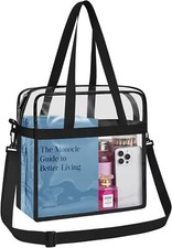 Clear Stadium Tote Bag 12x6x12   Approved for Concerts, Sports, Festivals
