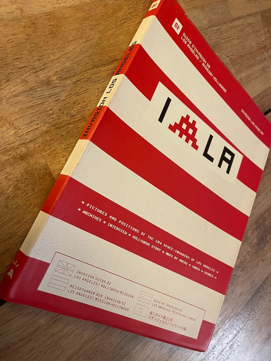 INVADER LOS ANGELES BOOK SILKSCREEN PRINTED LA MAP INVASION