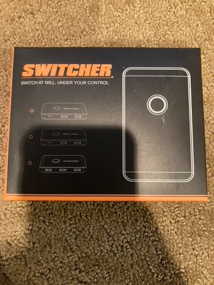 USB 3.0 Switch Selector,ABLEWE KVM Switcher Adapter 4 Port USB Peripheral