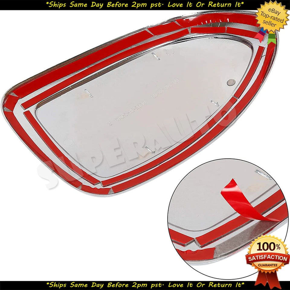 Se adapta a 99-06 Chevy Silverado Sierra 2 piezas cubierta cromada con superposición de espejo Tahoe Yukon Foto 3 de 4