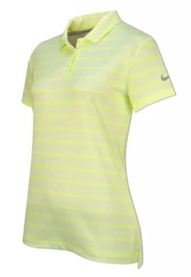 Nike Womens Dry Print polo - volt XL 