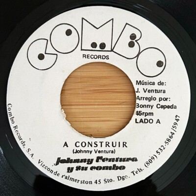 Rare Merengue 45, JOHNNY VENTURA Y SU COMBO ''A Construir'' ''Con Ta Bai'' Latin
