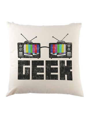 Geek Tv Glasses Dekokissen Nerd Fun Glasses Admin Coder Computer Scientist