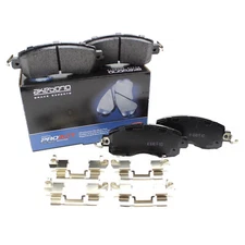 Akebono ProACT Front Ceramic Brake Pad Set with Hardware For Nissan Altima Leaf