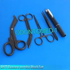 NEW Shears; EMT/Scissors combo pack w/holster -Tactical All Black