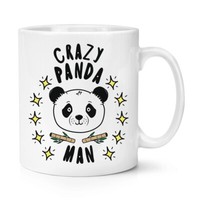 VerrüCkte Panda Mann Stars 284Ml Becher Tasse Tiere Scherz Pet Vatertag Lustig