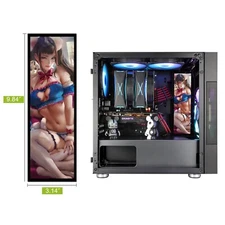 Vetroo Computer PC Case Decor LED Vertical Board Full HD 2K Multi-Mode Function