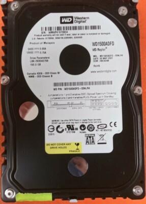 Wd1500adfd ⭐️⭐️⭐️⭐️⭐️ HDD Hard Drive SATA Desktop 3.5
