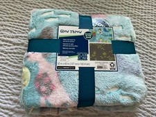 MERMAID Glow in the Dark Blanket 50 in x 60 in, Ultra Soft Cute NEW 