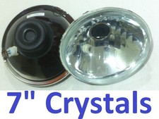 Crystal Beam Headlights 1pr 7" Holden - E H F Series EJ EH EK FJ FE FC FB Drover