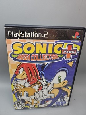 Sonic Mega Collection Plus (PlayStation 2 2004 Black Label) Complete w/ Manual 