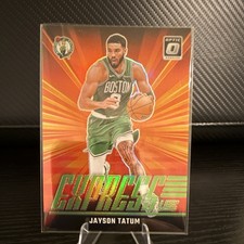Panini Donruss Optic Express Lane Jayson Tatum #9 Lime Green Prizm /199