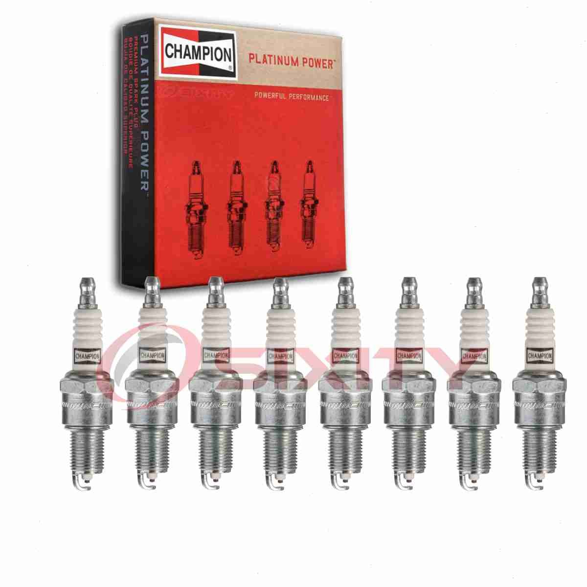 8 pc Champion Platinum 3031 Spark Plugs for RN14PMC5 7082 3142 3031-2 2763 un