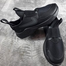 Nike Flex Runner 3 GS Kids Size 3Y Black Anthracite Slip On Sneakers NEW