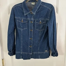 Vintage 1990’s Rainforest Cafe Women’s Sz  Lg Denim Jean Jacket 100% Cotton