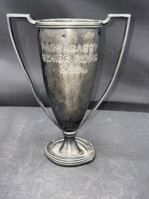 Vintage 1932 Senior Trophy Cup 2 Handle Equestrian Horse Show PASSAGASSY