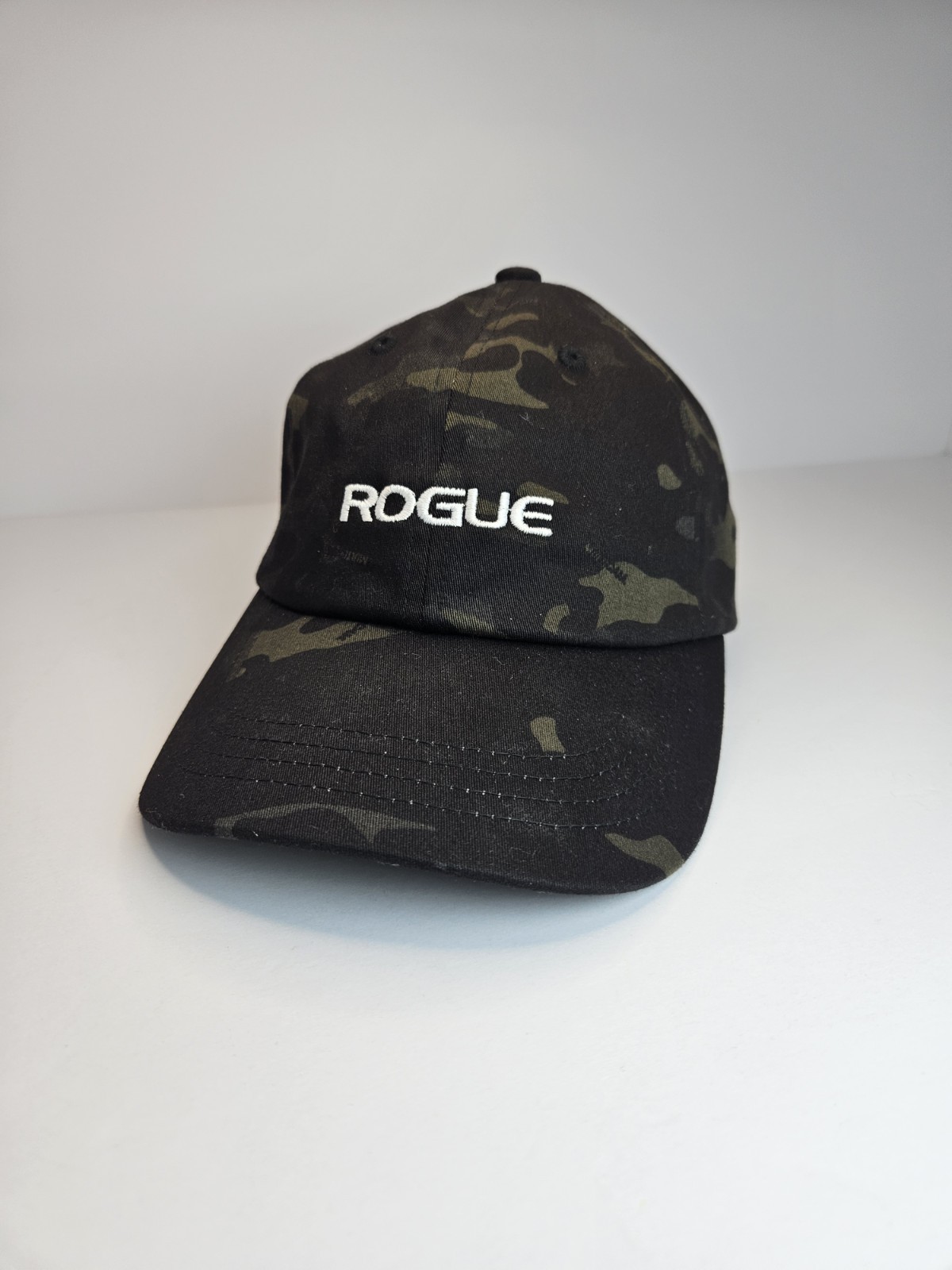 Rogue Camo Hat Adjustable Back Cap Has Tiny Stain… - image 1