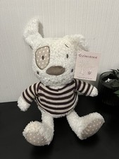 Izziwotnot Henri The Dog Soft Plush Toy With Tags Wearing Stripe Jumper