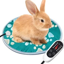 Pet Heating Pad, Waterproof Dog Heating Pad Mat for Cat with Durable Anti-Bit...