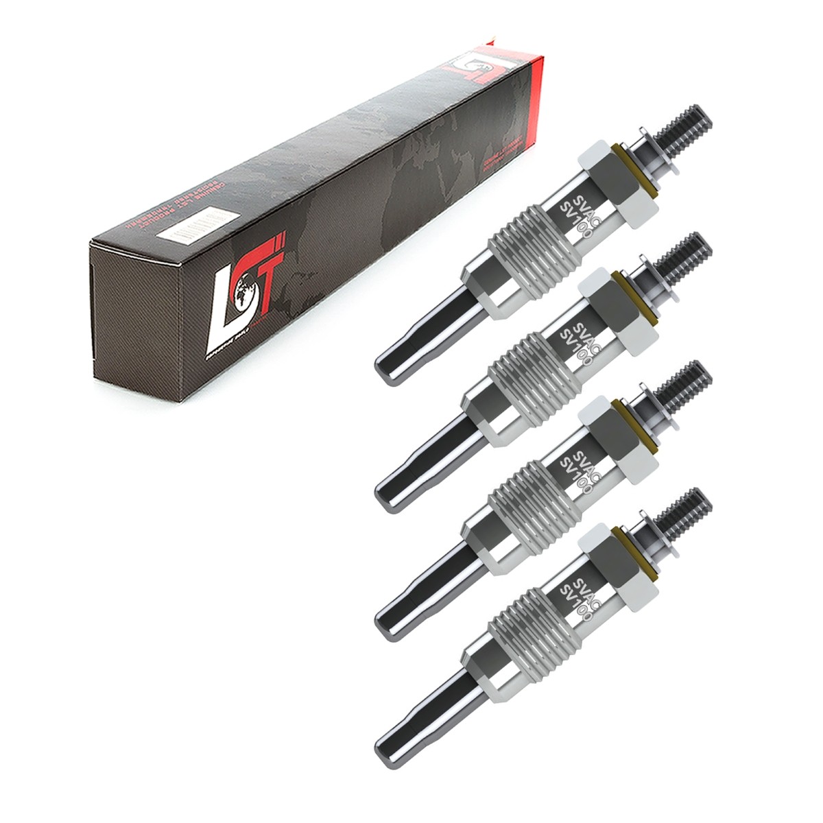 4x Glow Plug Rod Glow Plug for FORD ESCORT VI 6 VII 7 1.8 TD - 1045261