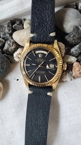 Vintage Rolex 1803 President Day-Date Black Dial Men's Automatic Watch 1976