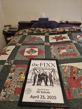 THE FIXX FRAMED POSTER HANDSIGNED 18X12 NO COA SEE FULL DESCRIPTION 