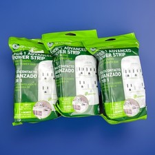 3pack Greenlite Tier 1 Advanced Smart Power Strip Surge Protector 5-Outlet NEW
