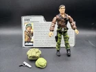 Vintage 1986 GI JOE Complete HAWK Code Name GI JOE COMMANDER w FILE CARD