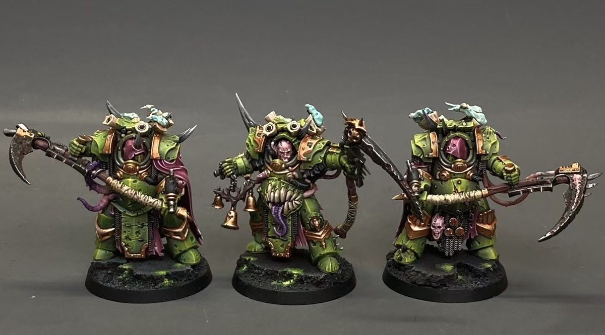 Warhammer 40K Deathshroud Bodyguard Painted Death Guard