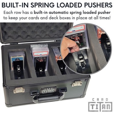USA カードボックスセット Vault Trading Card Storage Box - Lockable Sports Cards Hard Case