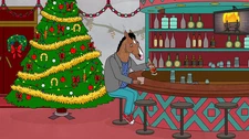 Funny Christmas Drinking Poster, Bojack Horseman Style Wall Art