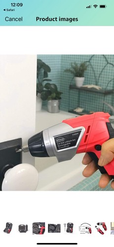 Apollo Tools Lightweight Cordless Screwdriver Set Includes Rechargeable 3.6 V - Picture 9 of 9