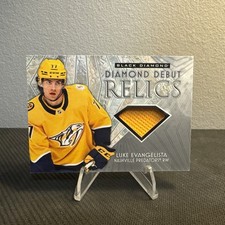 2023 UD Black Diamond -Luke Evangelista - Debut Relics (RC, MEM)