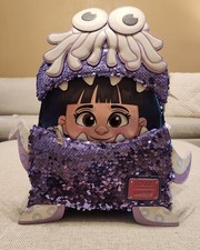 Loungefly Monsters Inc Boo Costume Sequin Mini Backpack NWT Exclusive Disney