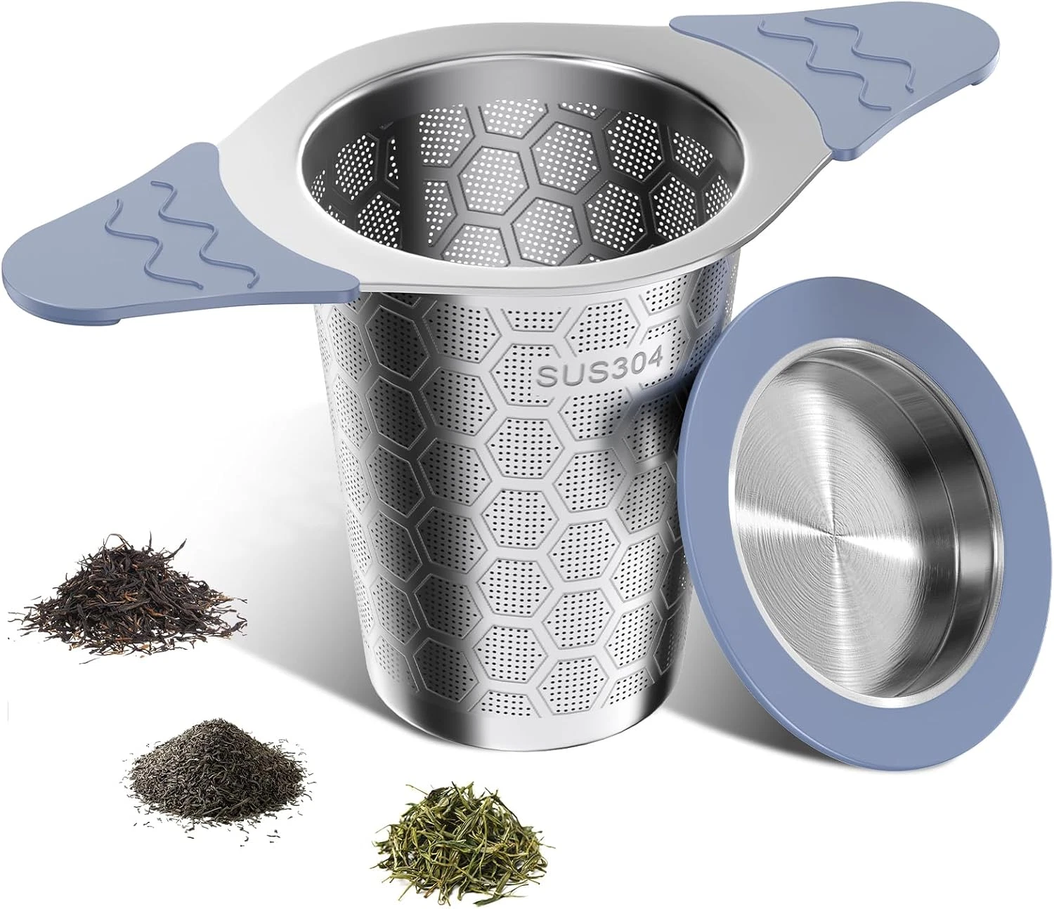 Tea Infuser for Loose Leaf Tea,Stainless Steel Tea Infuser with Heat Proof Silic