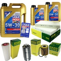 Mann Inspektionspaket 7L Liqui Moly Longlife 5W-30 FüR BMW 5Er Touring E39 530D