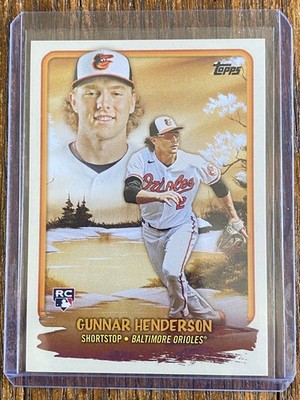 2023 Topps X Bob Ross Joy of Baseball GUNNAR HENDERSON RC Budding Talents  