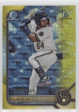2022 Bowman Mega Box Yellow Mojo Refractor 51/75 Felix Valerio #BCP-128 uk2