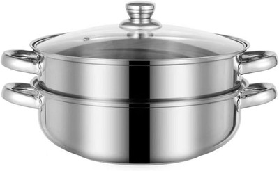 Steamer for Cooking, 5.0 Quarts Stainless Steel Steamer Pot, 2-Tier  Steam Pots