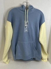 Lgnd Supply Co. Blue/Cream Logo Pullover Hoodie Men's Size L w/Tags