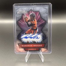 2021 Wild Card Alumination Nahshon Wright Autograph Chicago Bears Rookie