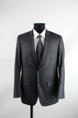 MARCO BELLI Sakko Herren Grau Gr. 50 M Super 150's Blazer Taschen zugenäht TOP