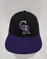 COLORADO ROCKIES PURPLE/BLACK ADJUSTABLE HAT TEAM MLB OC SPORTS MLB BASEBALL CAP