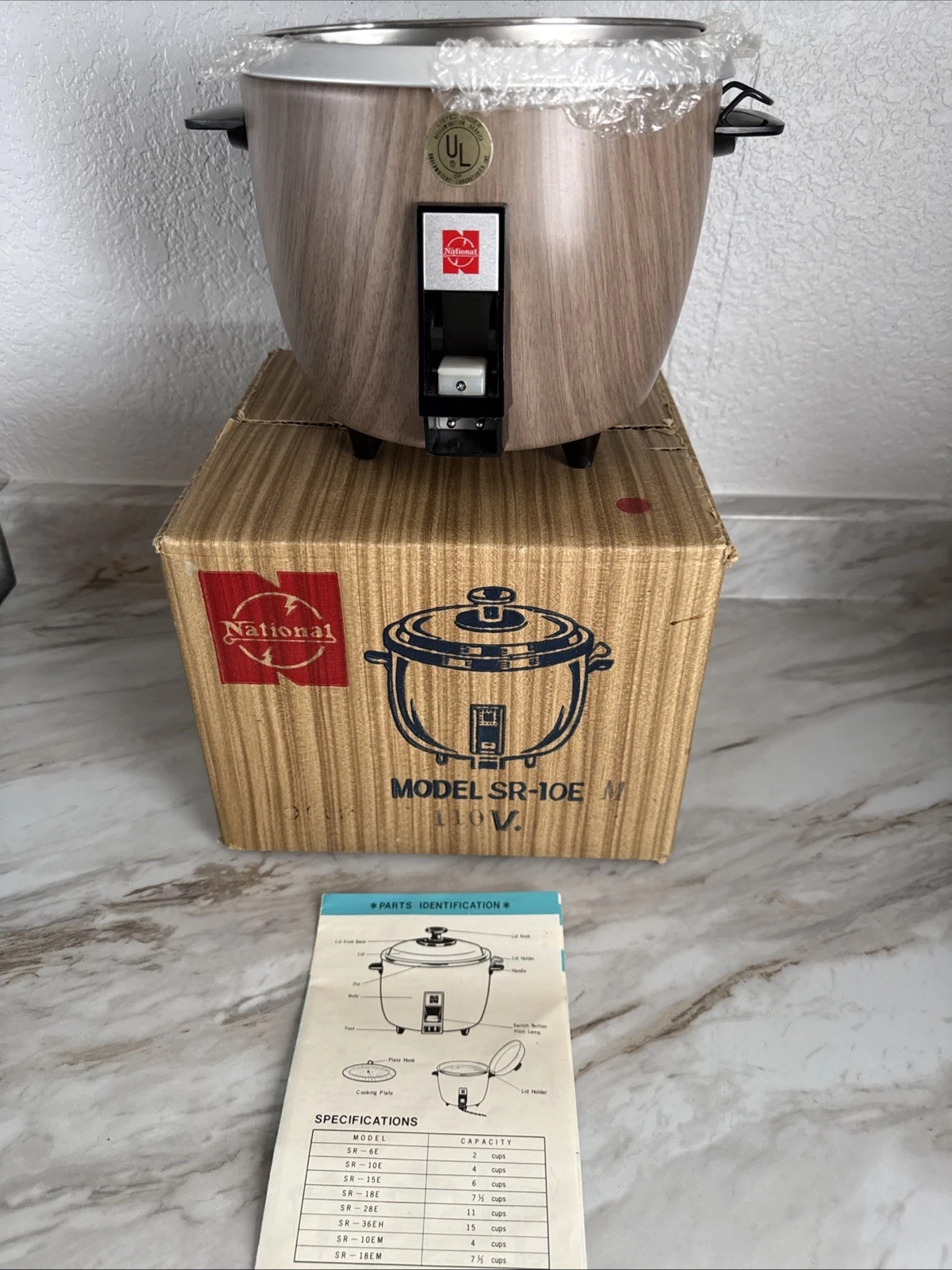 NEW VTG National Rice-O-Mat Rice Cooker Model SR-10E 4Cup Matsushita
Opens in a new window or tab