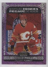 2021-22 O-Pee-Chee Platinum Marquee Rookies Violet Pixels Matthew Phillips 12sb