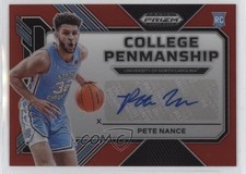 2023 Panini Prizm Draft Picks College Penmanship Red 58/149 Pete Nance Auto 5b1