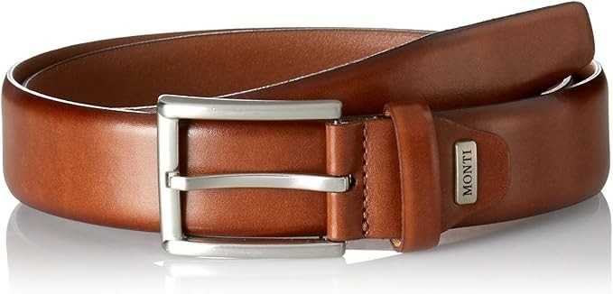 Men's Leather Belt - Monti - London - Tan - Size 30" 76cm - RRP £36.95 - NEW
