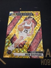 2024-25 Panini Mosaic - City Edition Reed Sheppard #276 Reactive Yellow...